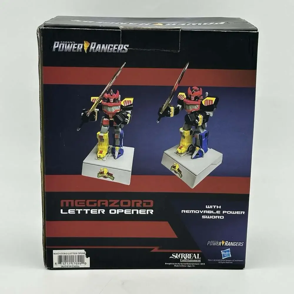2019 GameStop Mighty Morphin Power Rangers Megazord Letter Opener - Damaged Box